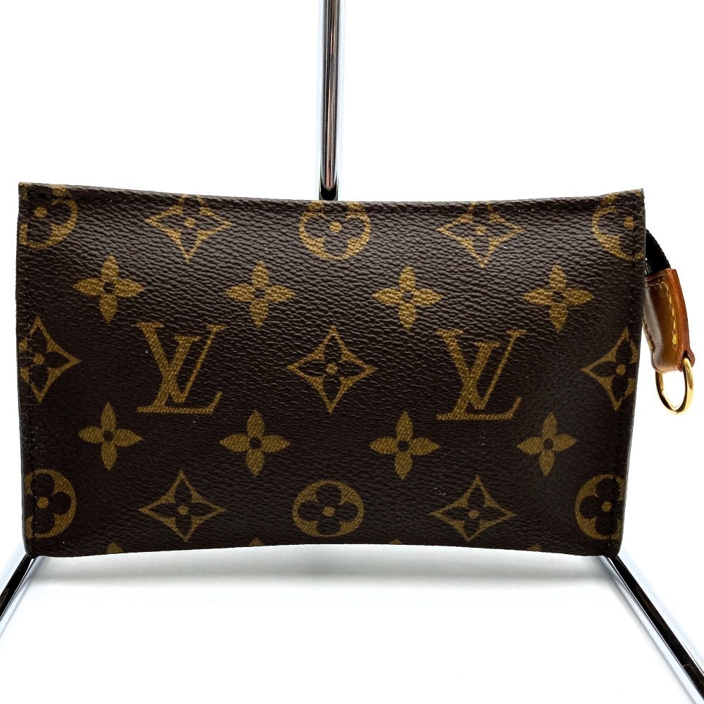 Louis Vuitton Monogram Bucket Pouch Mini Accessory Case Brown